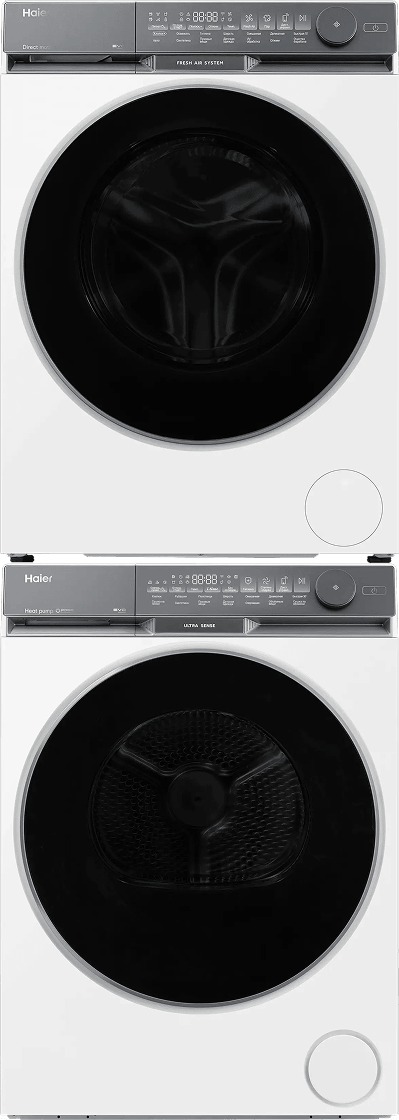 Колонна из стиральной и сушильной машин Haier 87U1 10.5+10 кг фото #1