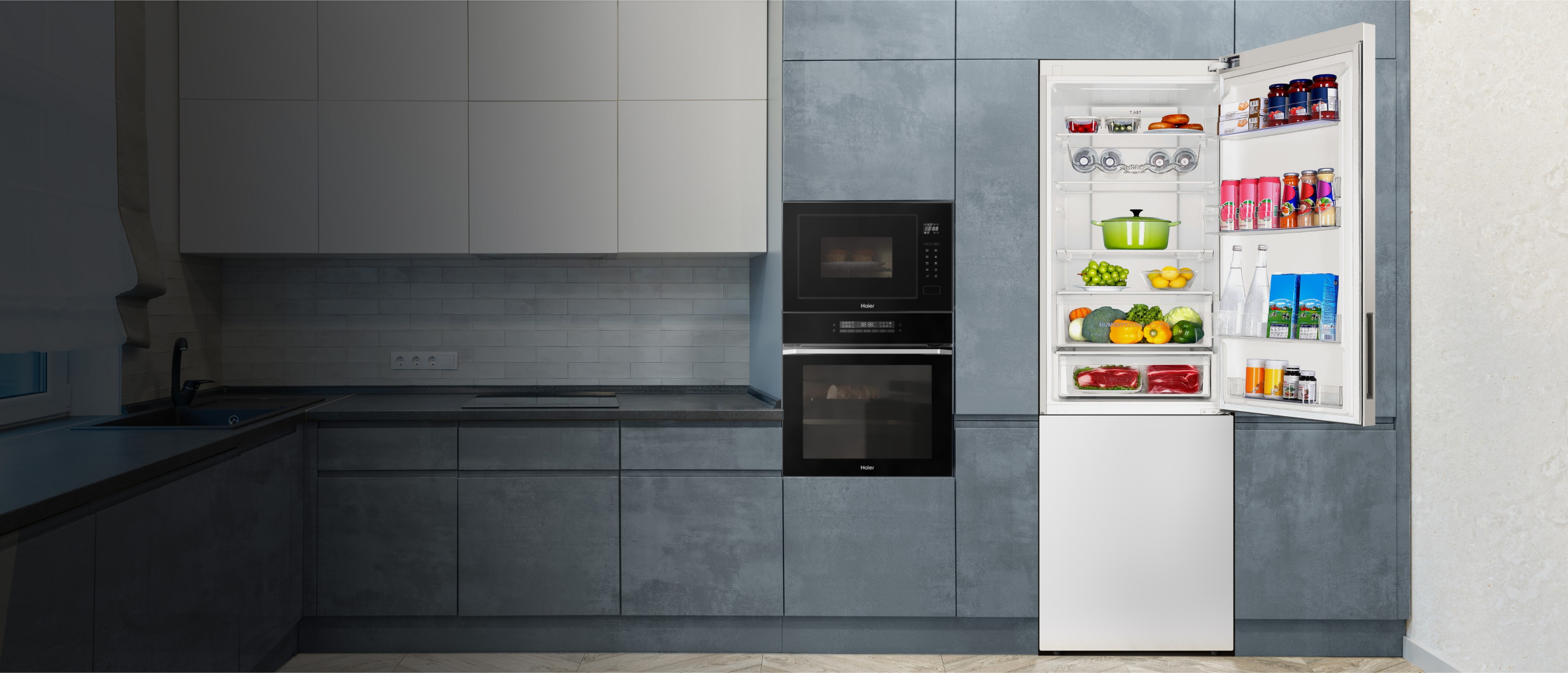 Купить холодильник Haier C4F640CWU1 в Алматы, Казахстане – цена, отзывы
