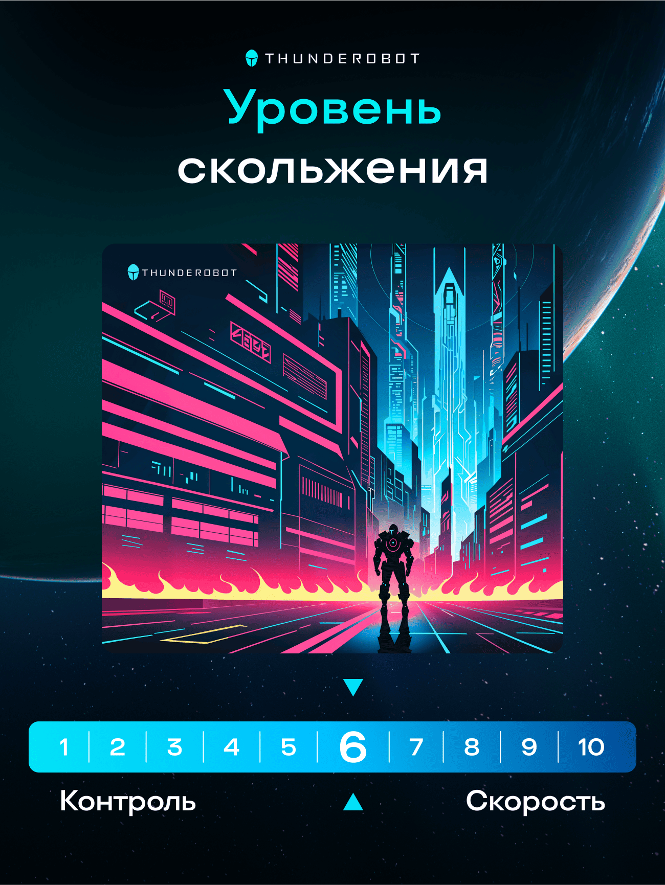 Коврик для мышки Thunderobot MC4 Cyber City фото #3
