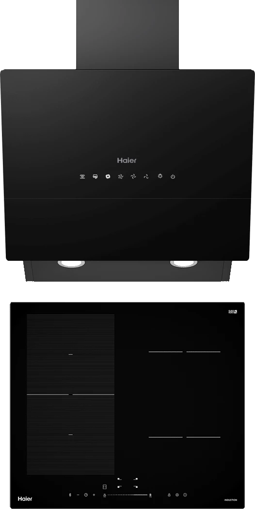 Bluetooth-комплект Haier варочная поверхность HHY-Y64WFLBH + вытяжка HVY-W672GBH фото #1