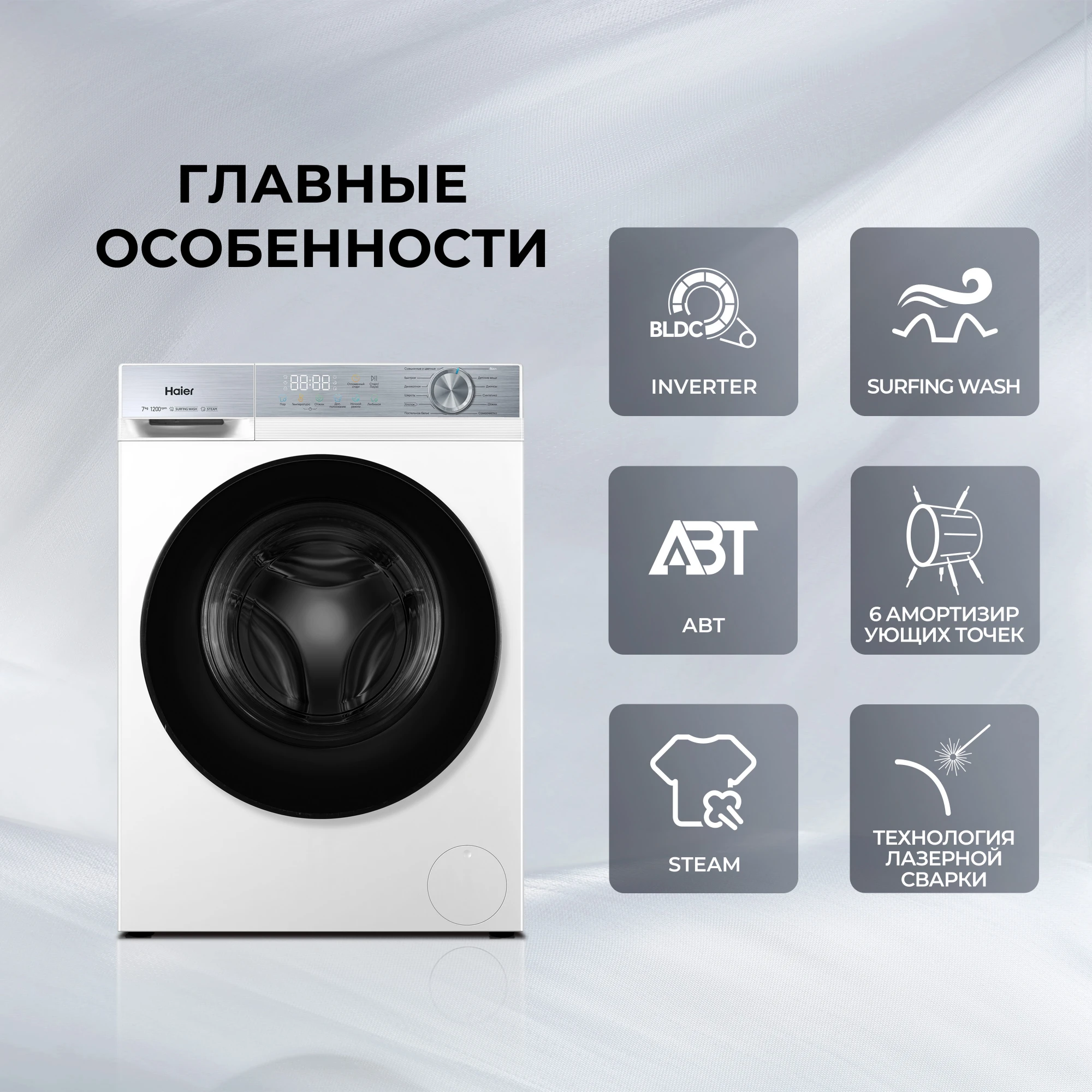 Стиральная машина Haier HW70-BP1227 фото #8