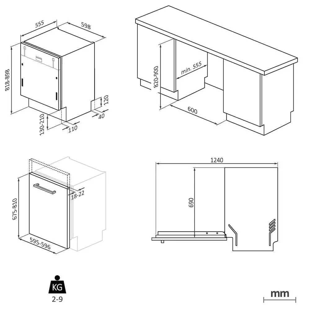 Встраиваемая посудомоечная машина Haier XS 6B0M4PB-08 фото #11