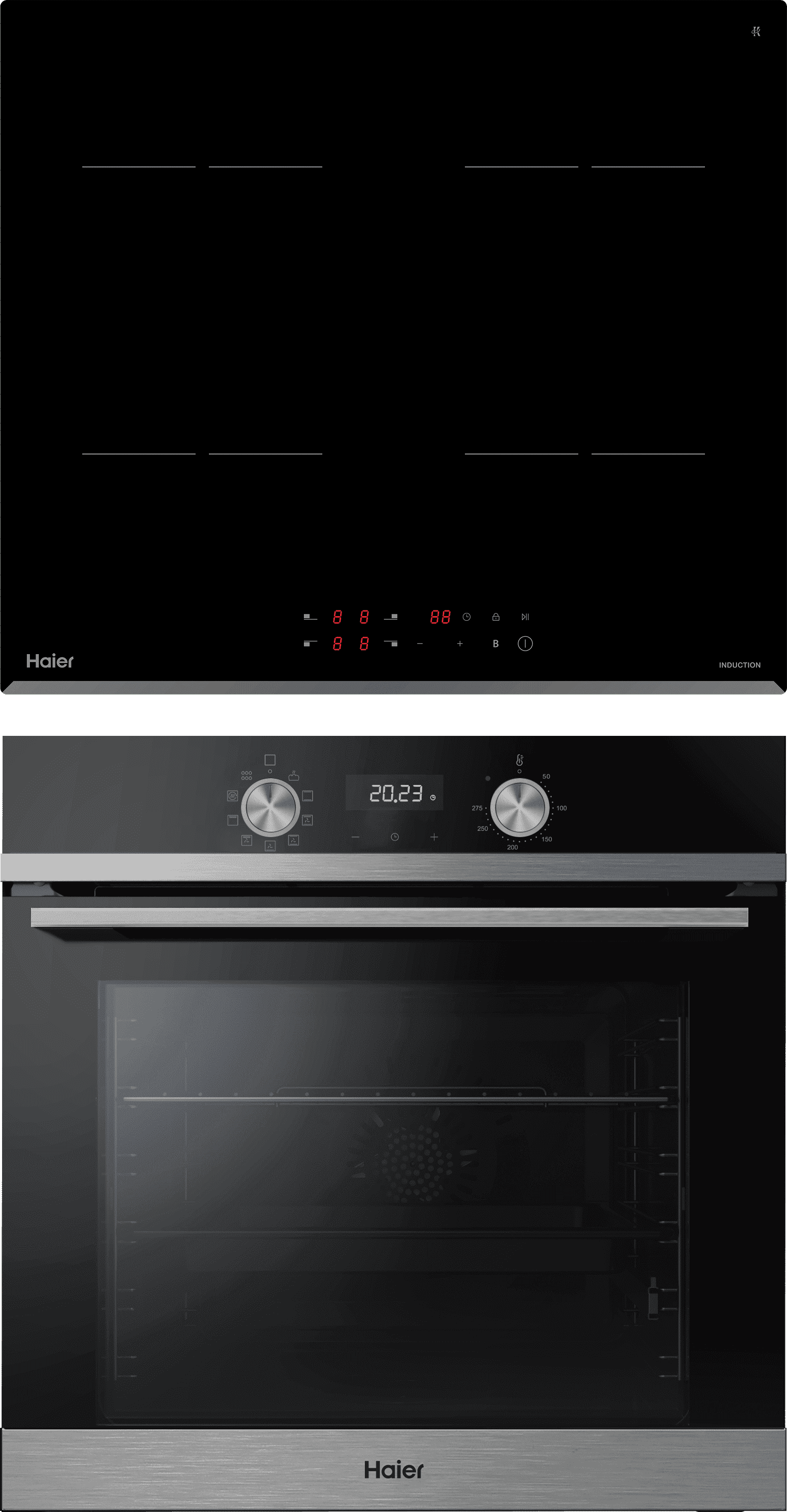 Комплект Haier духовой шкаф HOQ-K2ANN3BX + индукционная варочная панель HHY-Y64PVB фото #1