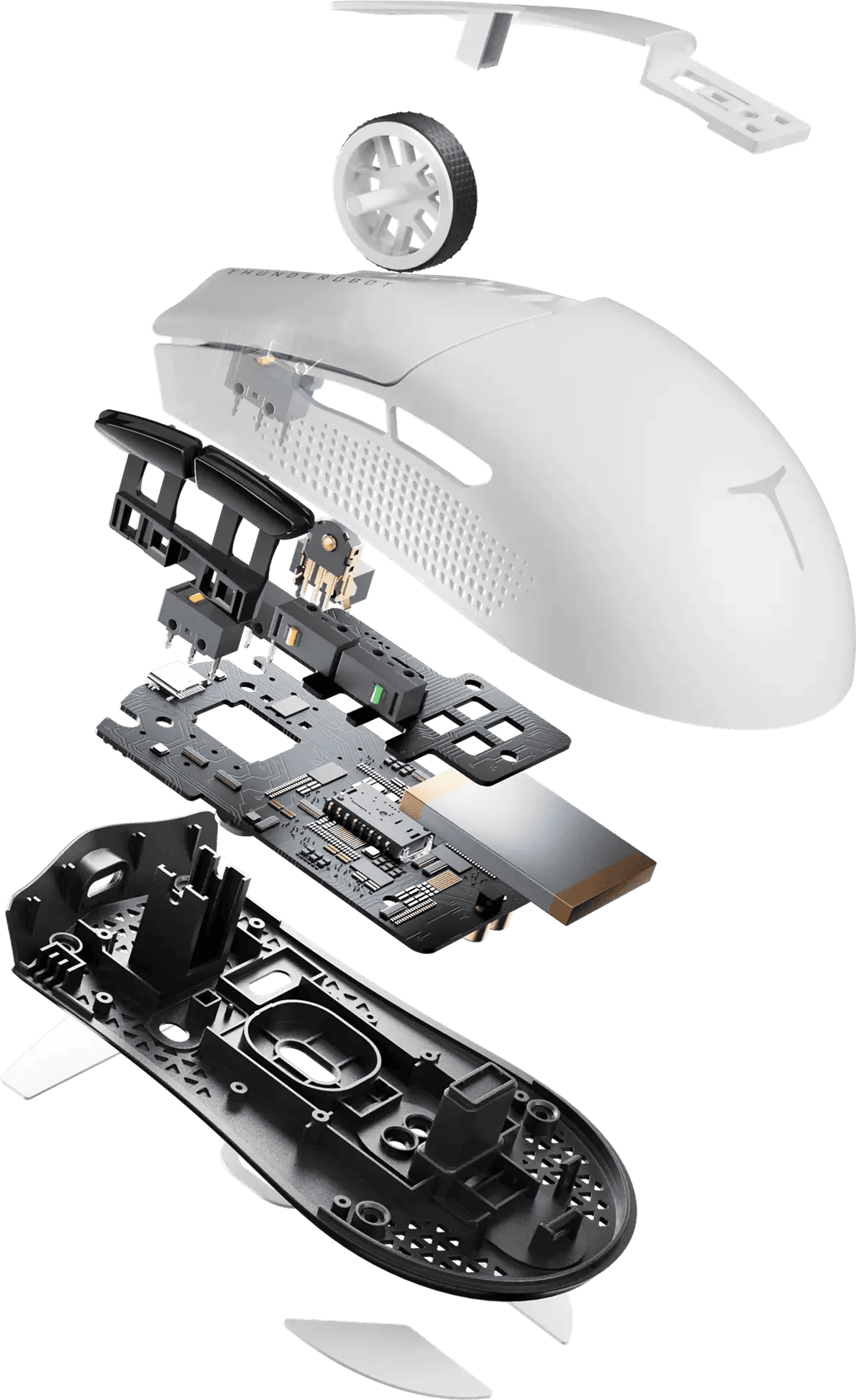 Беспроводная игровая мышь Thunderobot ML903 Pro White фото #7
