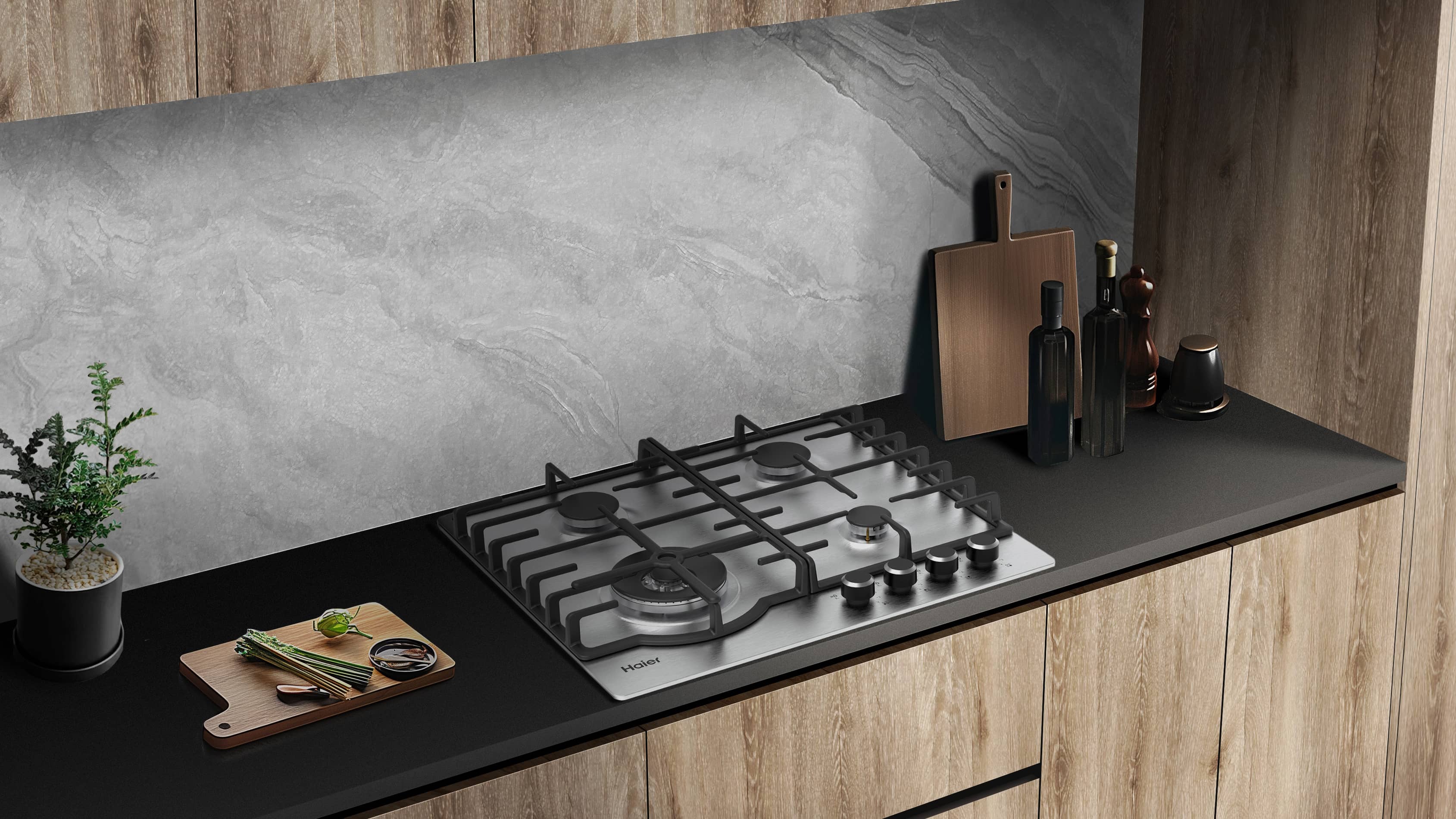 Газовая варочная панель Haier HHX-M64ROVX фото #5