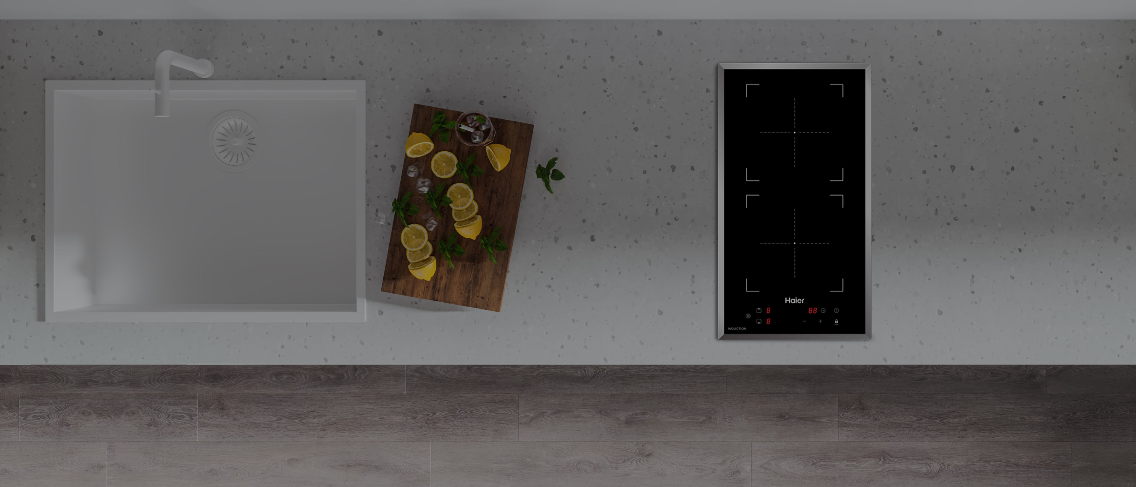 Купить индукционная варочная поверхность Haier HHY-Y32NVB в Алматы ...