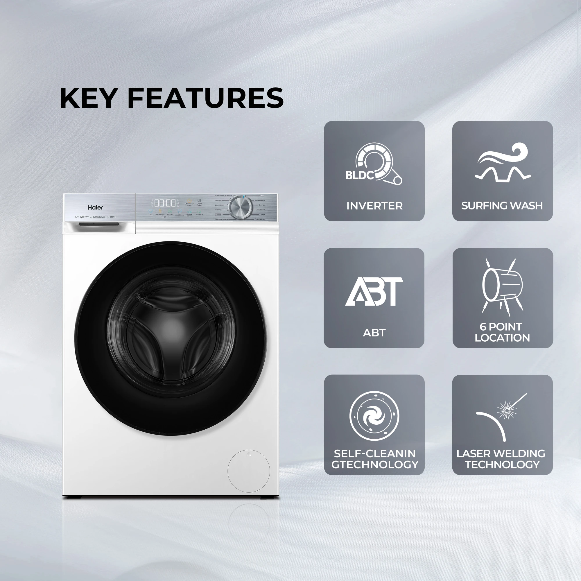 Стиральная машина Haier HW60-BP1227 фото #8