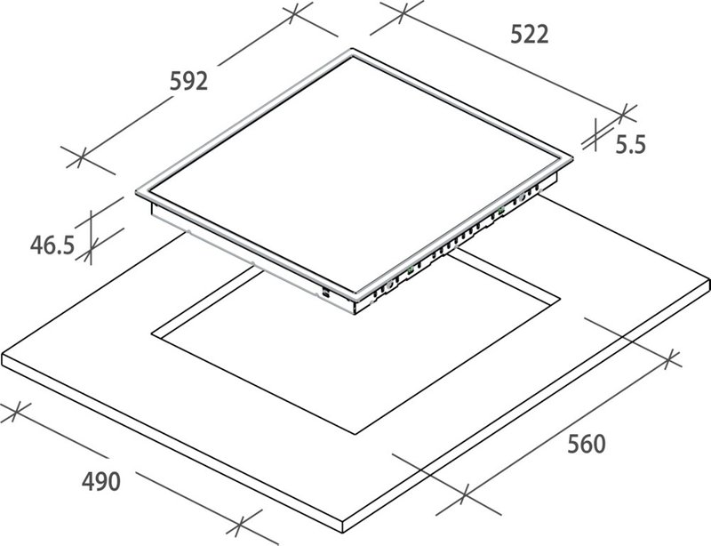Стеклокерамическая варочная панель Candy CH64CCB фото #3