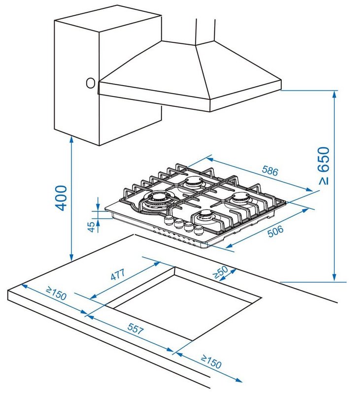 Газовая варочная поверхность Haier HHX-M64RFB фото #6 Газовая варочная поверхность Haier HHX-M64RFB фото #6