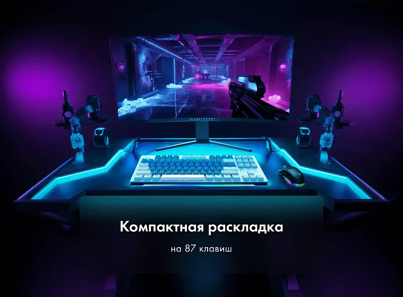 Игровая проводная клавиатура Thunderobot K87R Sage Green фото #8 Игровая проводная клавиатура Thunderobot K87R Sage Green фото #8