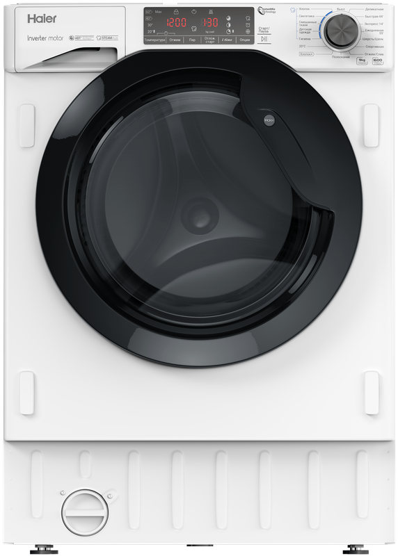 Встраиваемая стиральная машина Haier HWQ90B416FWB-RU фото #1