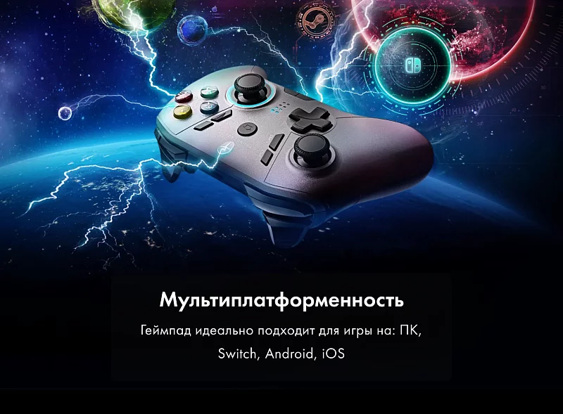 Игровой беспроводной контроллер Thunderobot G35 Shadow Steel фото #6 Игровой беспроводной контроллер Thunderobot G35 Shadow Steel фото #6