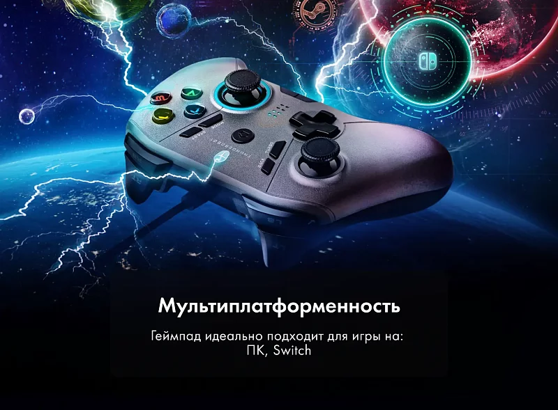 Игровой проводной контроллер Thunderobot G30 Shadow Steel фото #5 Игровой проводной контроллер Thunderobot G30 Shadow Steel фото #5