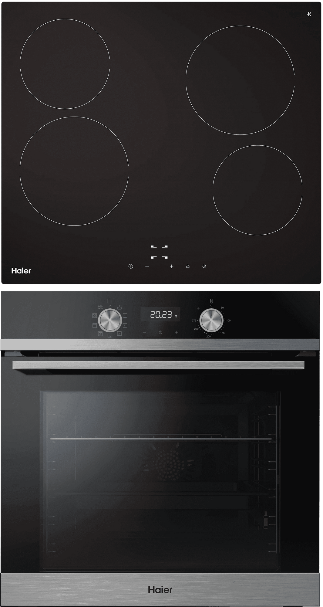 Комплект Haier духовой шкаф HOQ-K2ANN3BX + стеклокерамическая варочная панель HHY-C64NVTB фото #1