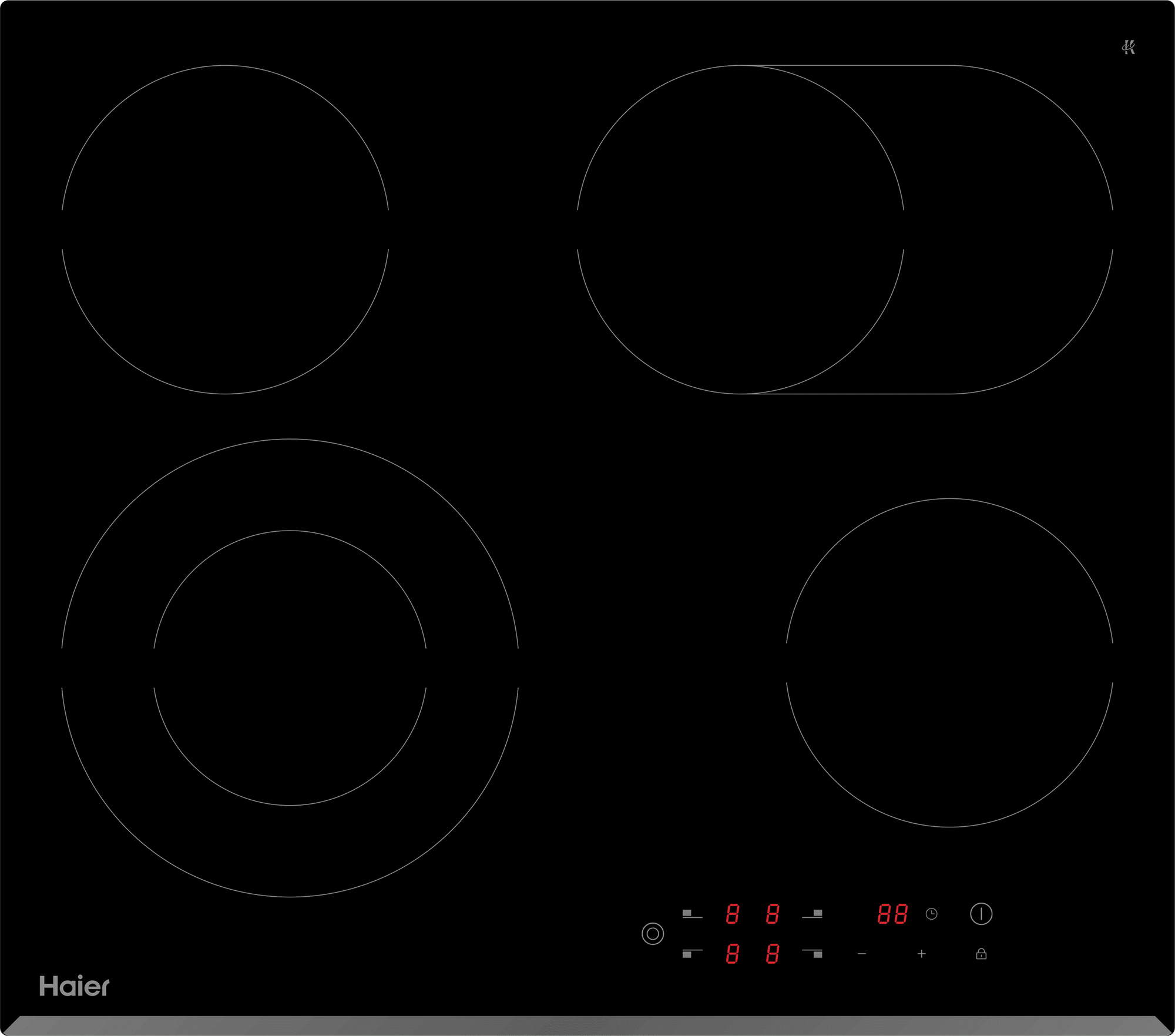 Комплект Haier духовой шкаф HOQ-F5AAGB + стеклокерамическая варочная панель HHY-C64ROVB фото #10