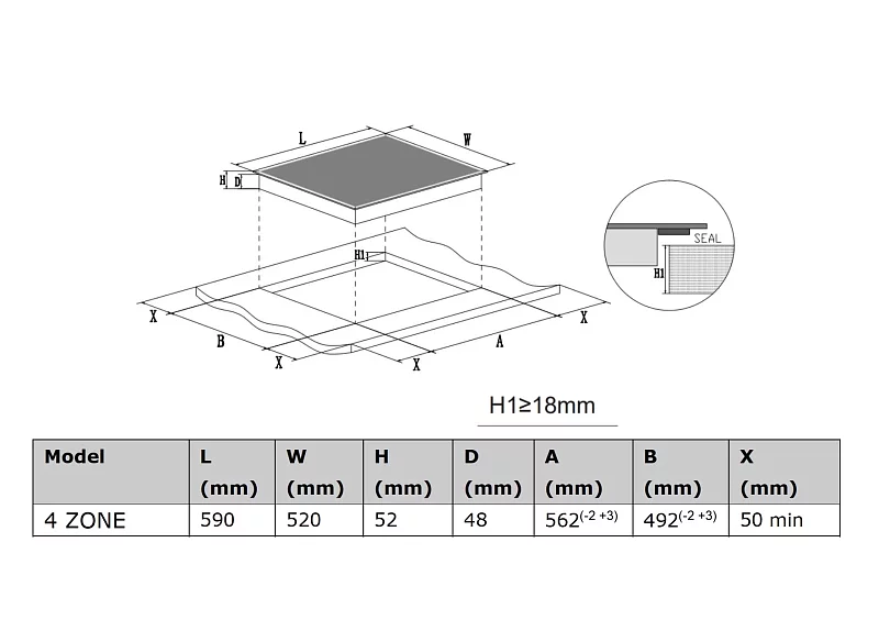 Стеклокерамическая варочная поверхность Haier HHY-C64NVTB фото #7 Стеклокерамическая варочная поверхность Haier HHY-C64NVTB фото #7