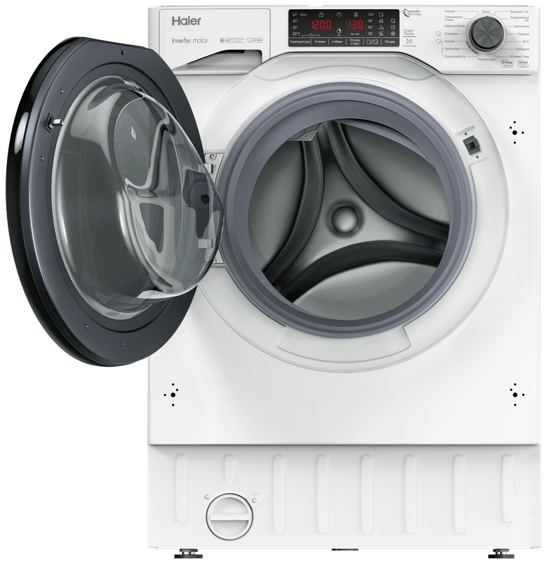 Встраиваемая стирально-сушильная машина Haier HWDQ90B416FWB-RU фото #2