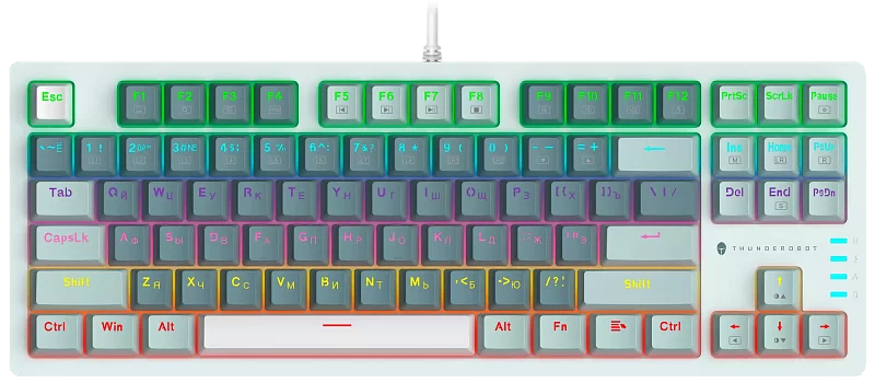 Игровая проводная клавиатура Thunderobot K87R Sage Green фото #1 Игровая проводная клавиатура Thunderobot K87R Sage Green фото #1