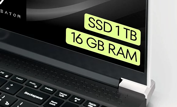 Память SSD 1TB, 16 GB RAM