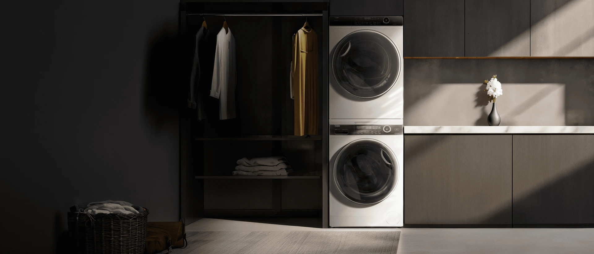 Установка сушильной и&nbsp;стиральной машины в&nbsp;колонну